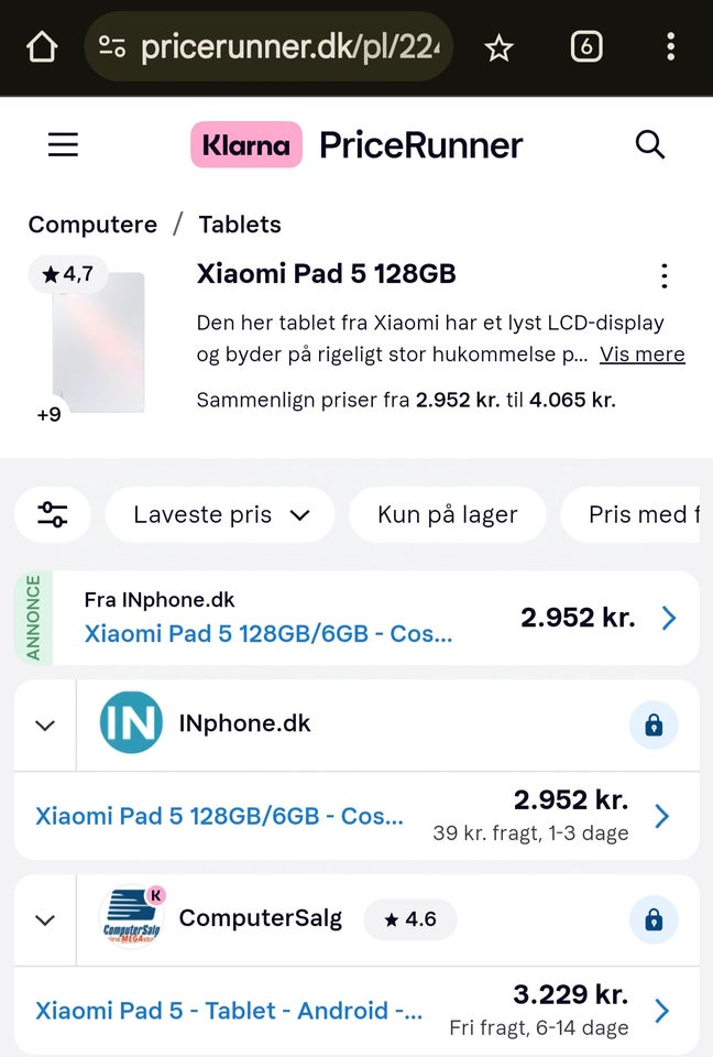 Andet mærke, Xiaomi Pad 5