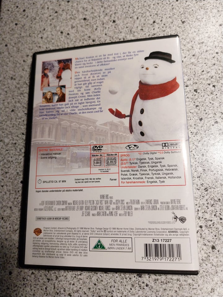 Jack Frost DVD familiefilm