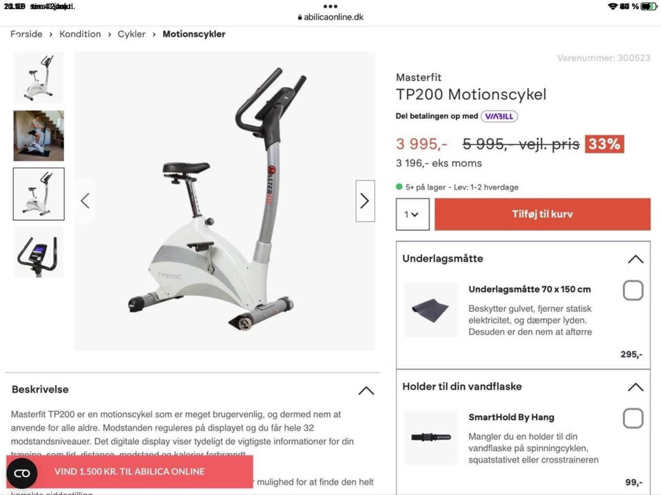 Motionscykel, Masterlift, TP200C