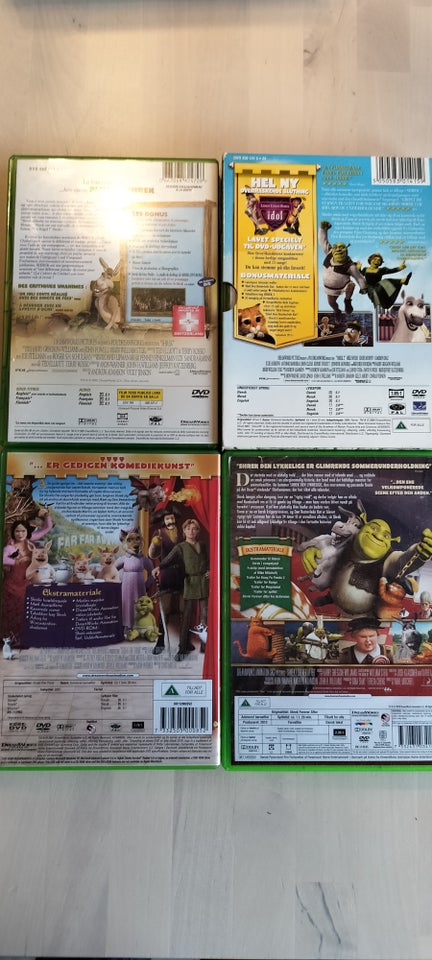 Shrek, DVD, tegnefilm