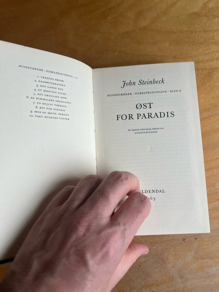 Øst for Paradis, John Steinbeck,