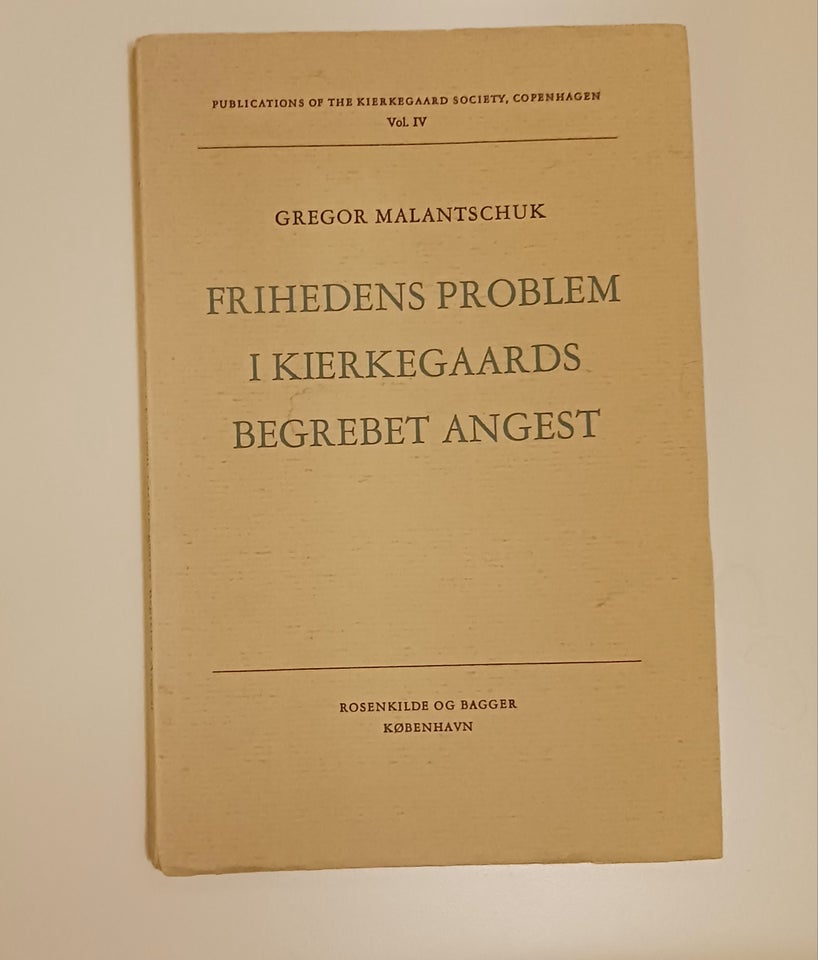 Frihedens problem i Kierkegaards