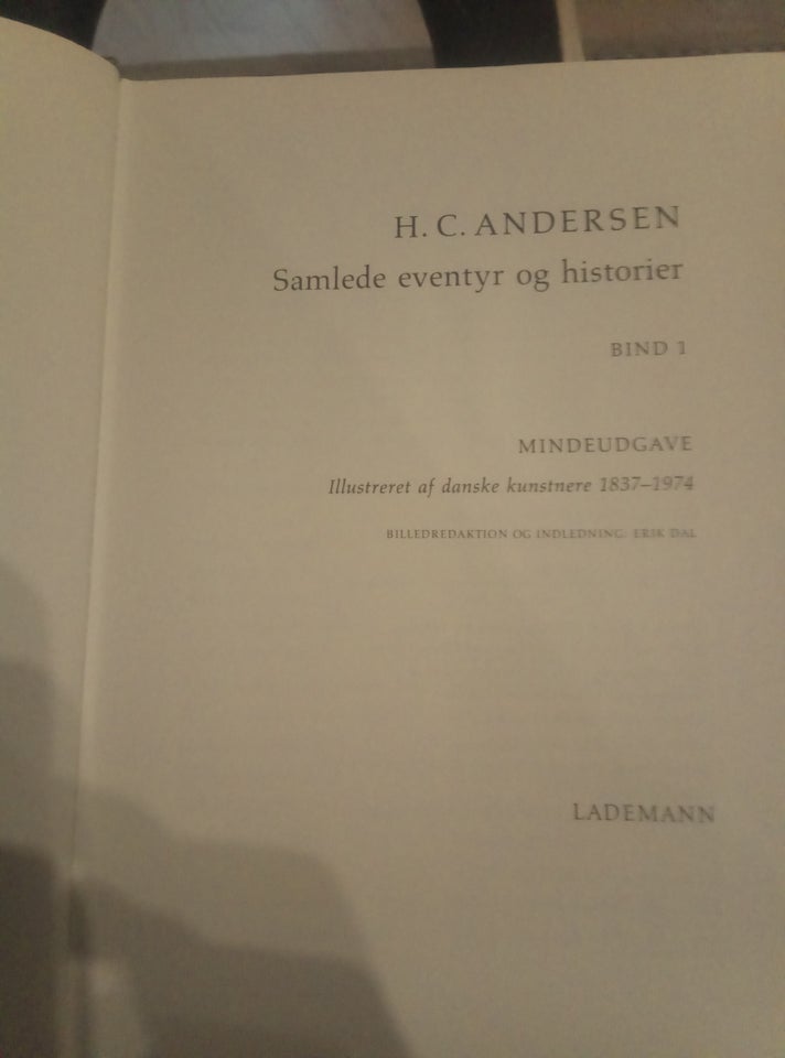 HC Andersens samlede eventyr, H.C