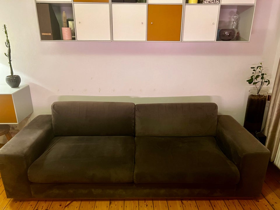 Sofa, velour, 3 pers.