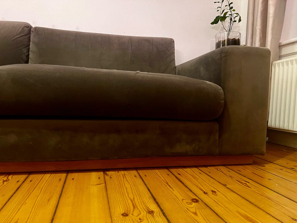 Sofa, velour, 3 pers.