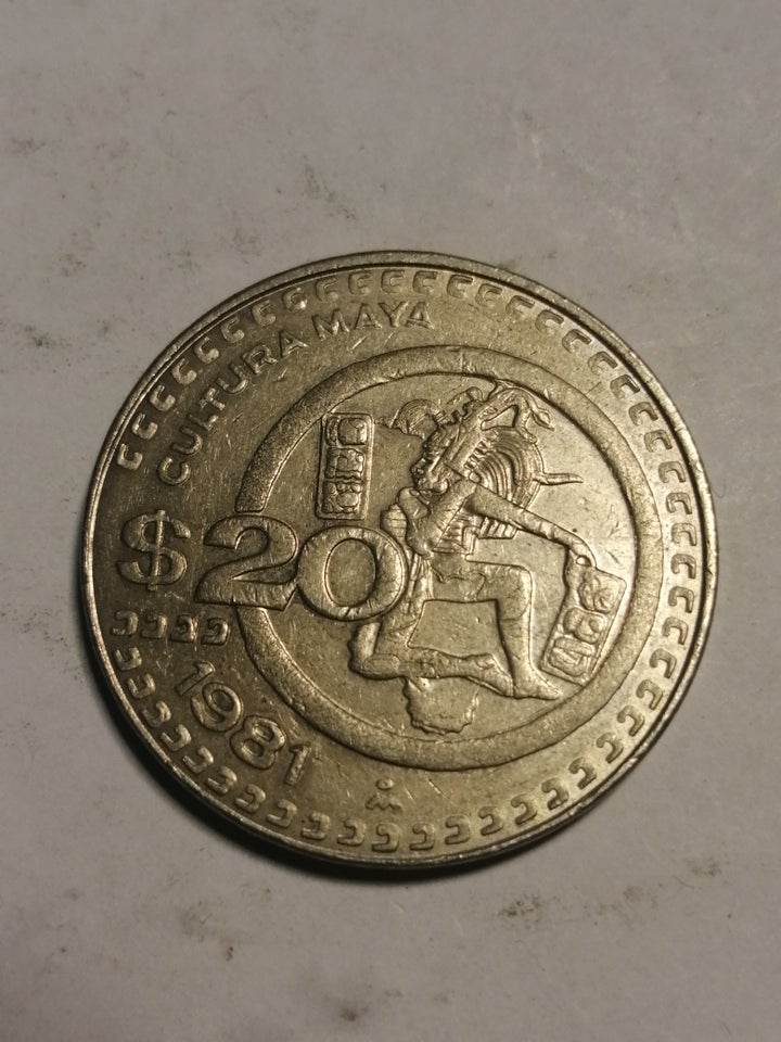 Danmark, mønter, 20 pesos