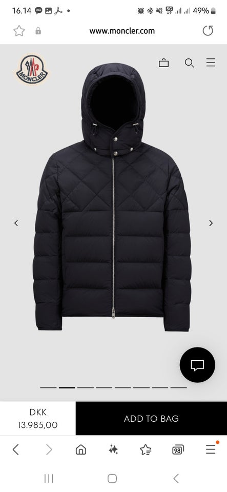 Jakke str XXL Moncler