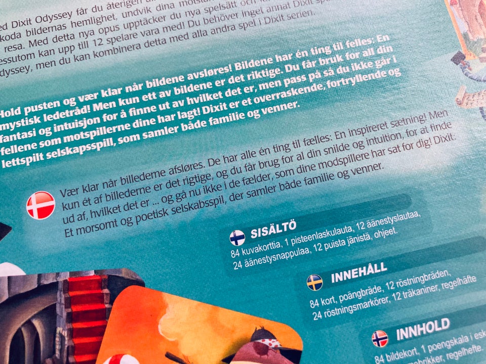 Dixit Odyssey, brætspil