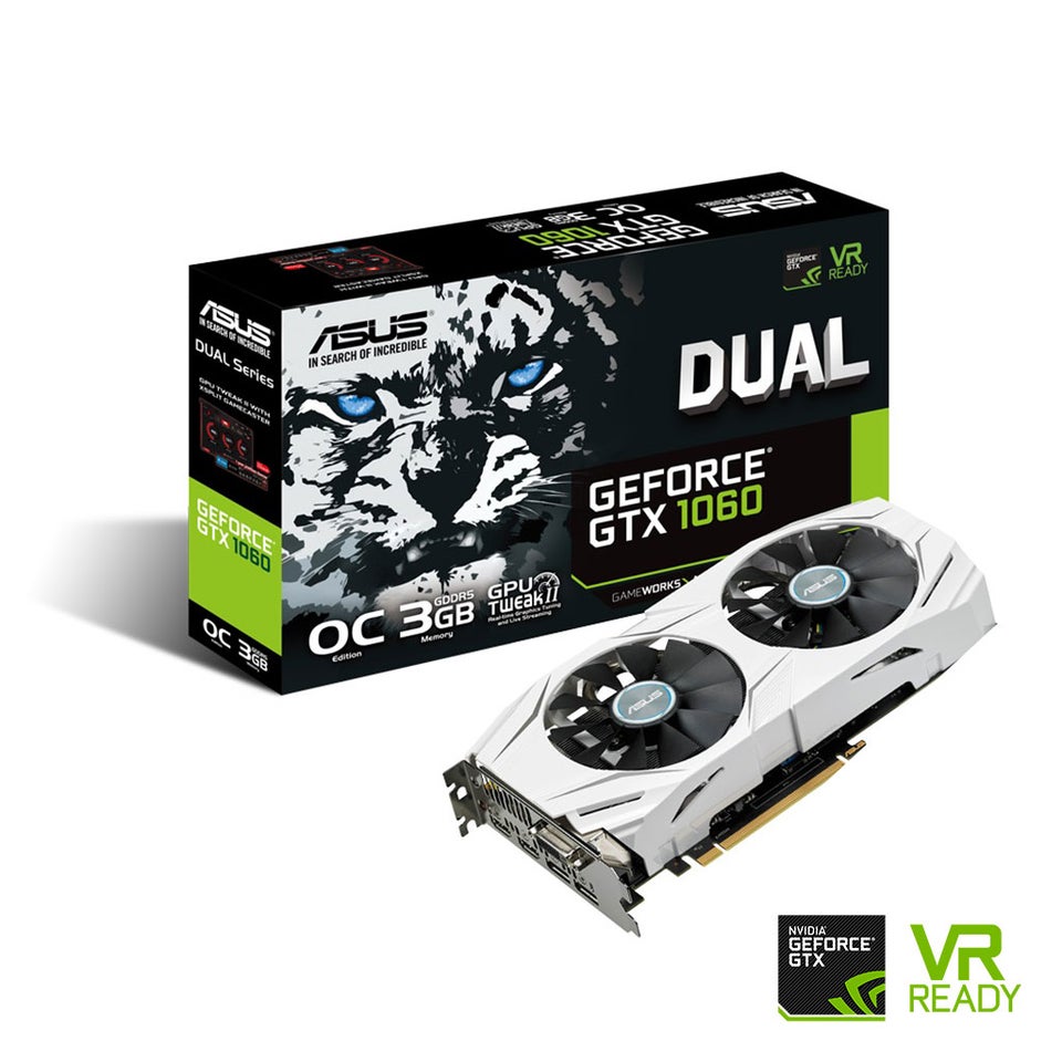 GeForce GTX 1060 DUAL 3G Asus 3 GB