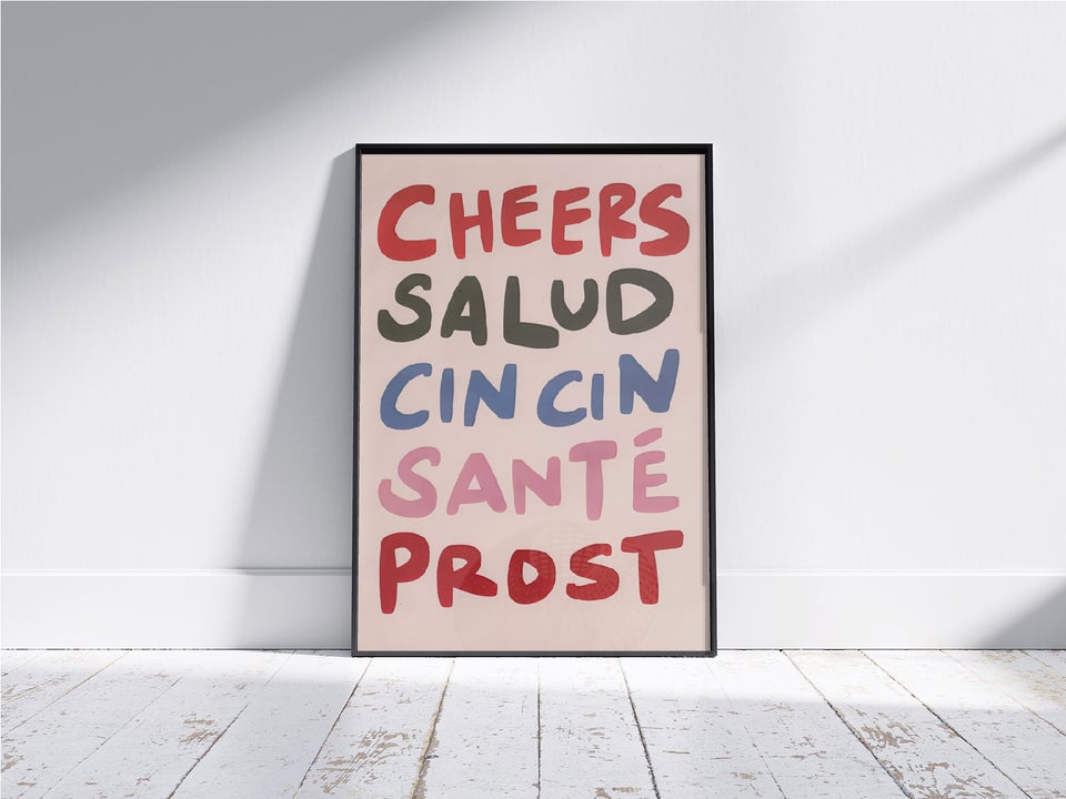 Plakat/Poster - Cheers, Salud, b: