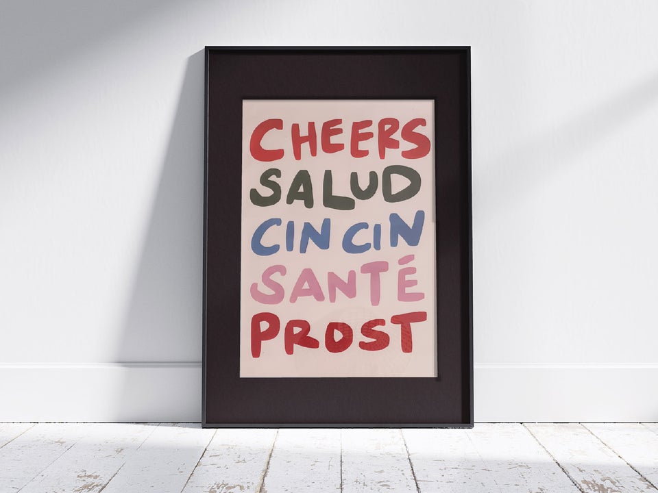 Plakat/Poster - Cheers, Salud, b: