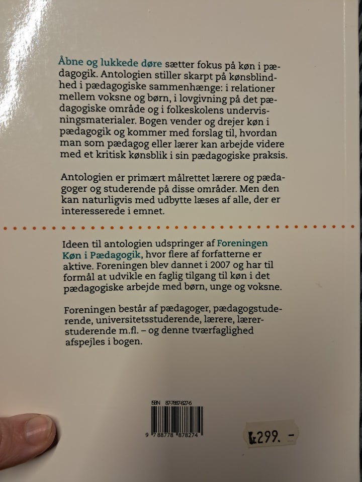 Åbneog lukkede døre, Ane h. Kirk,