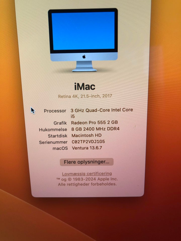 iMac 215" Retina 4K 30