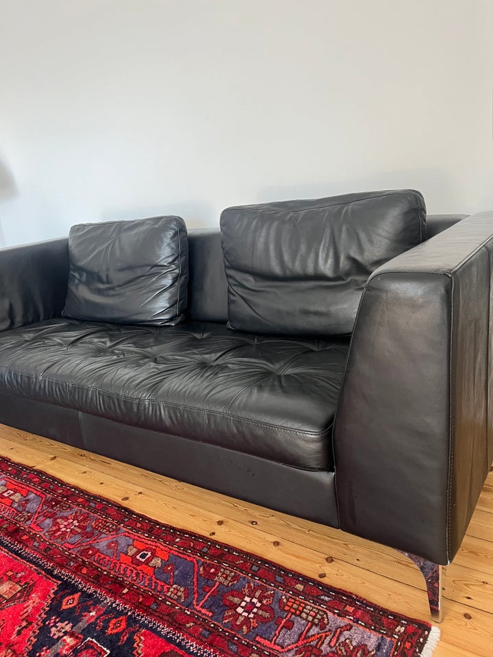 Sofa, læder, 3 pers.