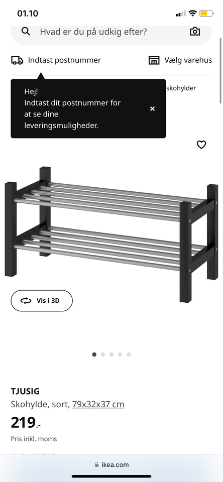 Skostativ  Ikea