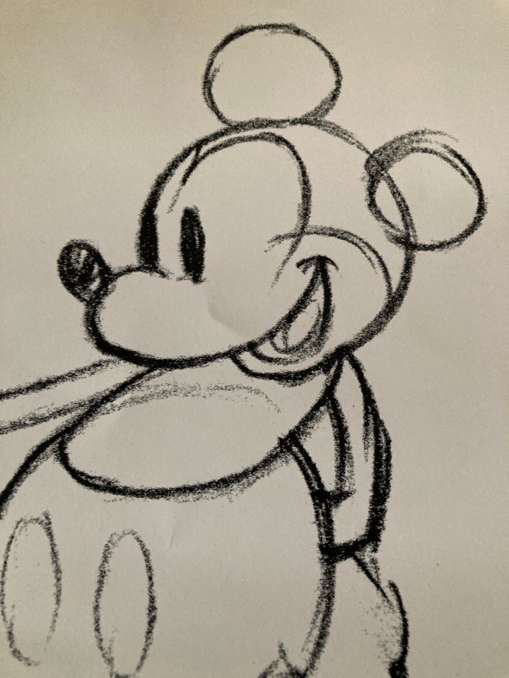 Kultegning motiv: Mickey Mouse