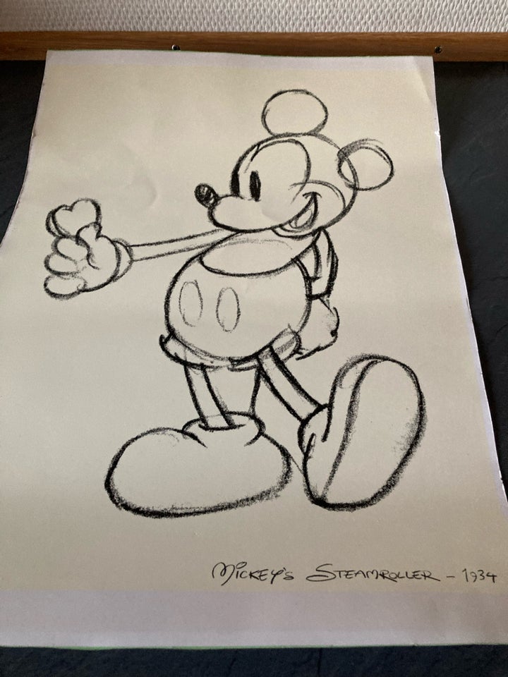 Kultegning motiv: Mickey Mouse