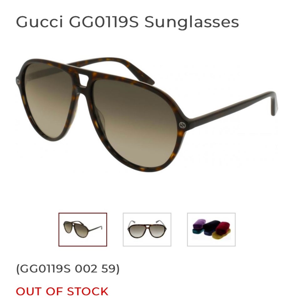 Solbriller unisex, GUCCI