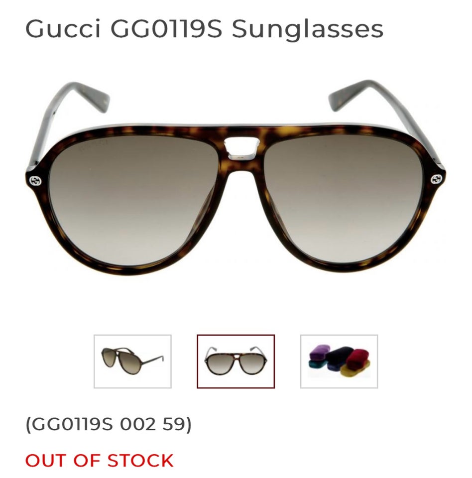 Solbriller unisex, GUCCI