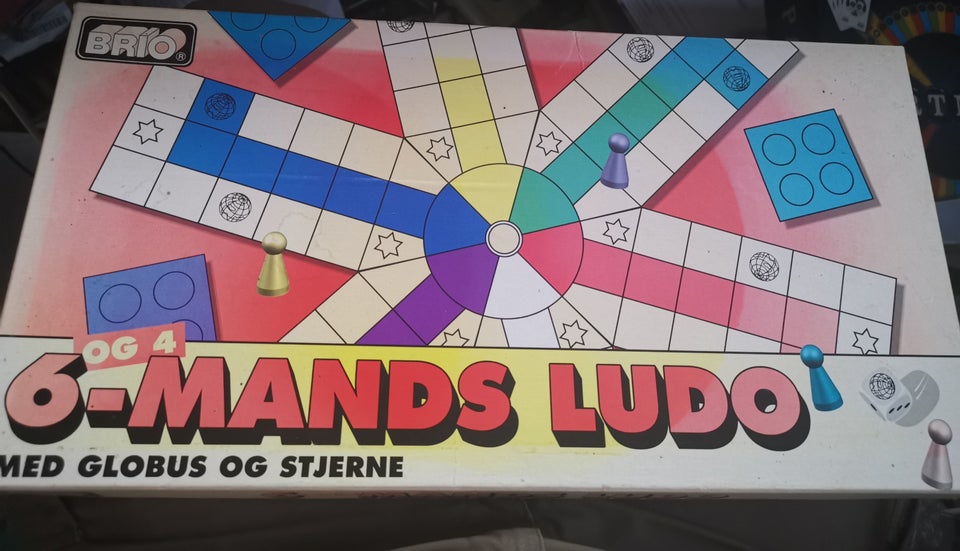 6 Mands og 4 Mands Ludo Brætspil fra