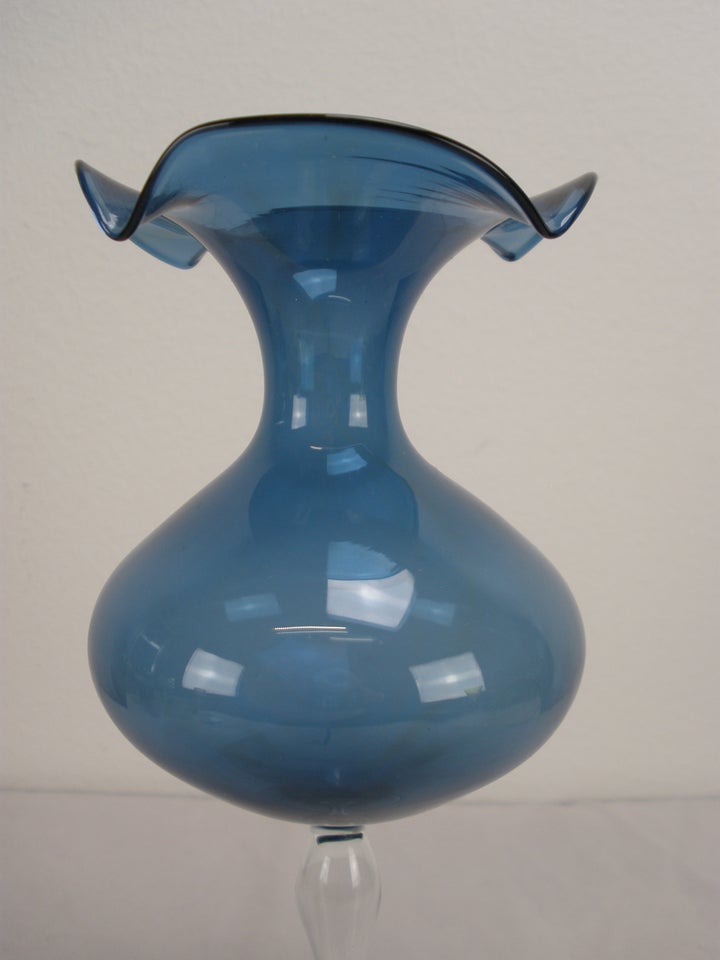 Glas Ældre Meget Fin Glas Vase