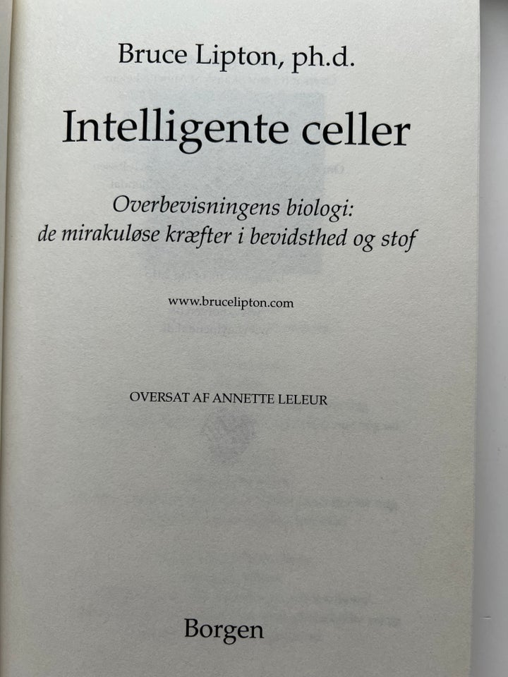 Intelligente Celler, Bruce H