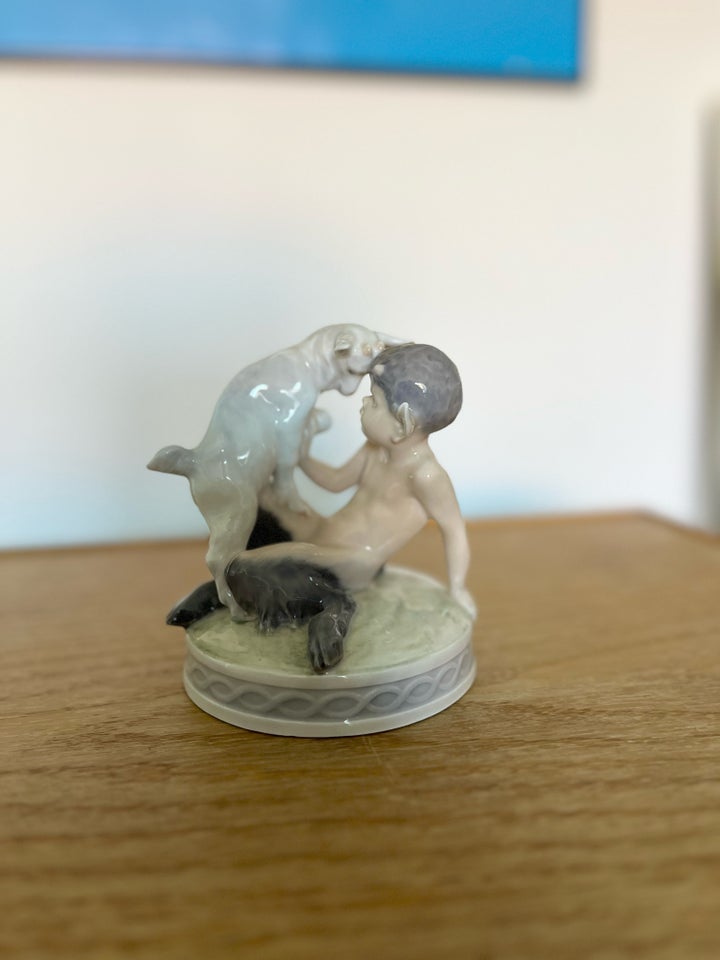 Porcelæn, Faun figur , Royal