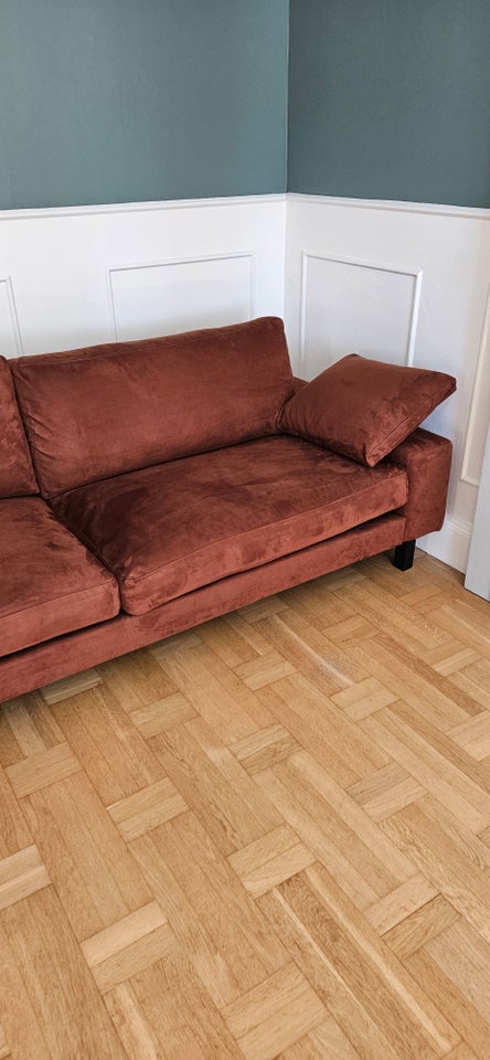 Sofa ruskind 4 pers