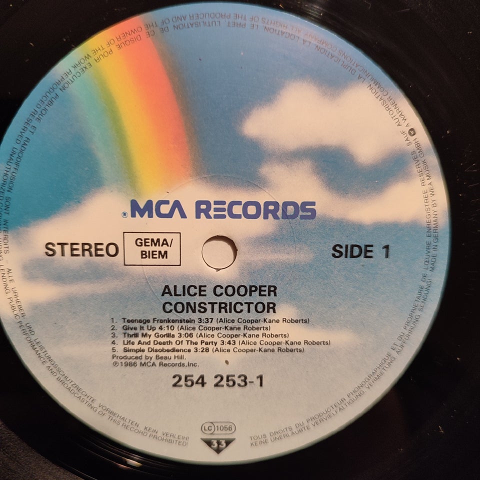 LP, Alice Cooper , Constrictor