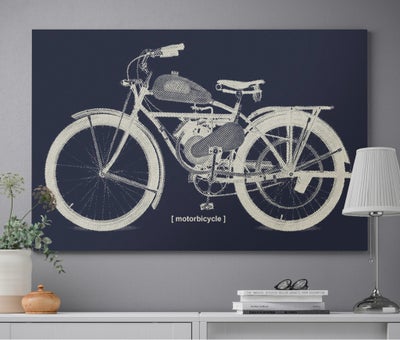 Print  motiv: Motorcykel b: 118 h: