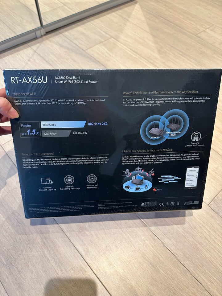 Router, Asus AX 1800, Perfekt