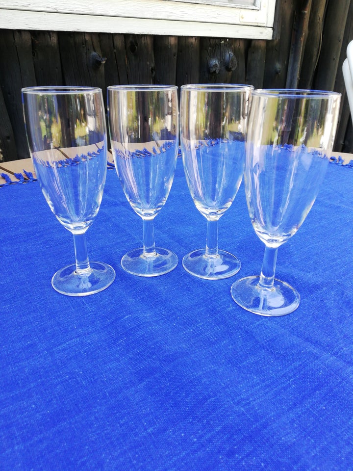 Glas, 4 stk fejlfrie champange glas