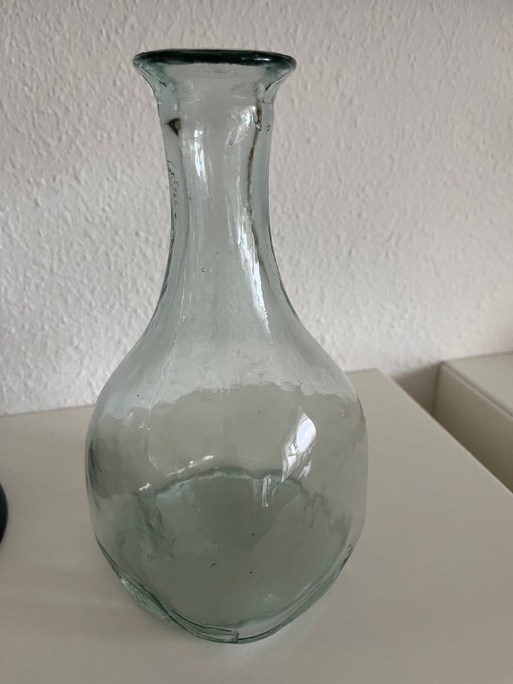 Flot firkantet glas vase 22 cm