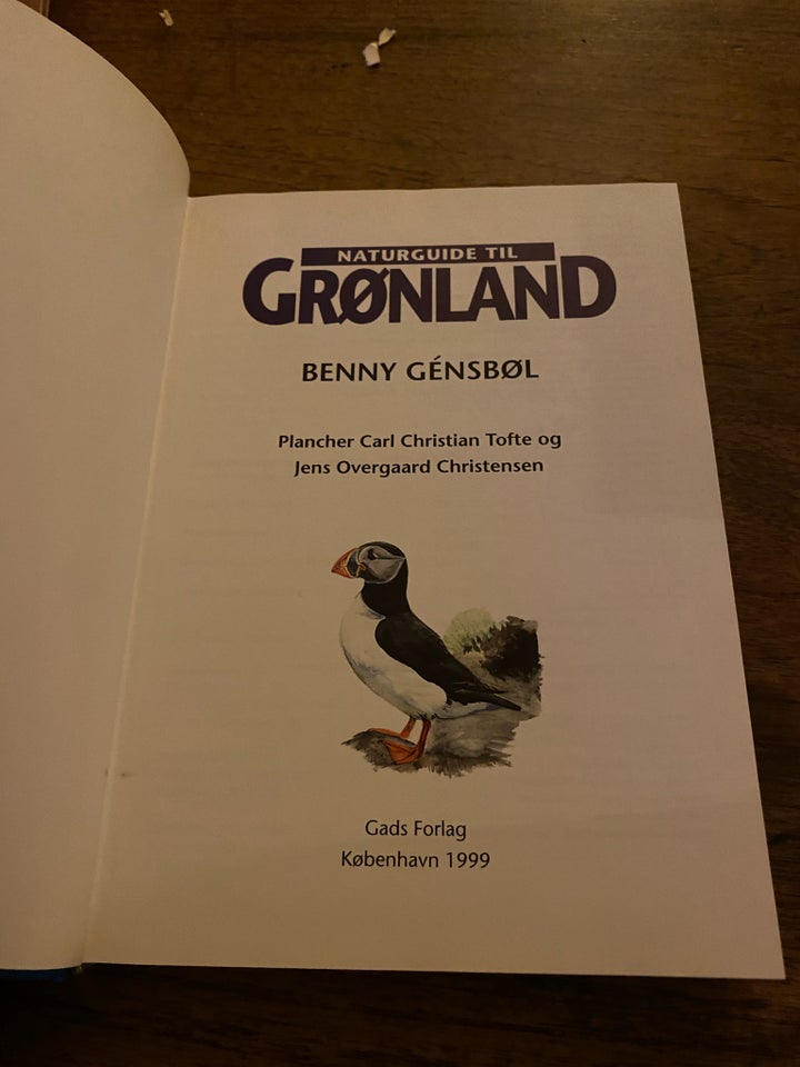 Naturguide til Grønland, emne: