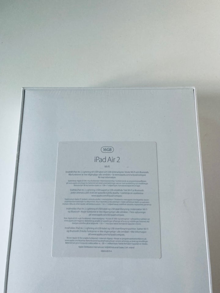 iPad Air 2, 16 GB, hvid