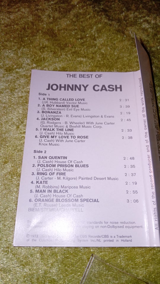 Bånd, Johnny Cash, The Best Of