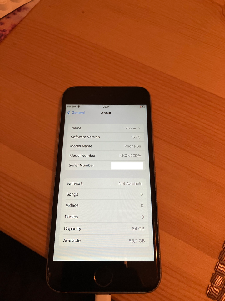 iPhone 6S 64 GB aluminium