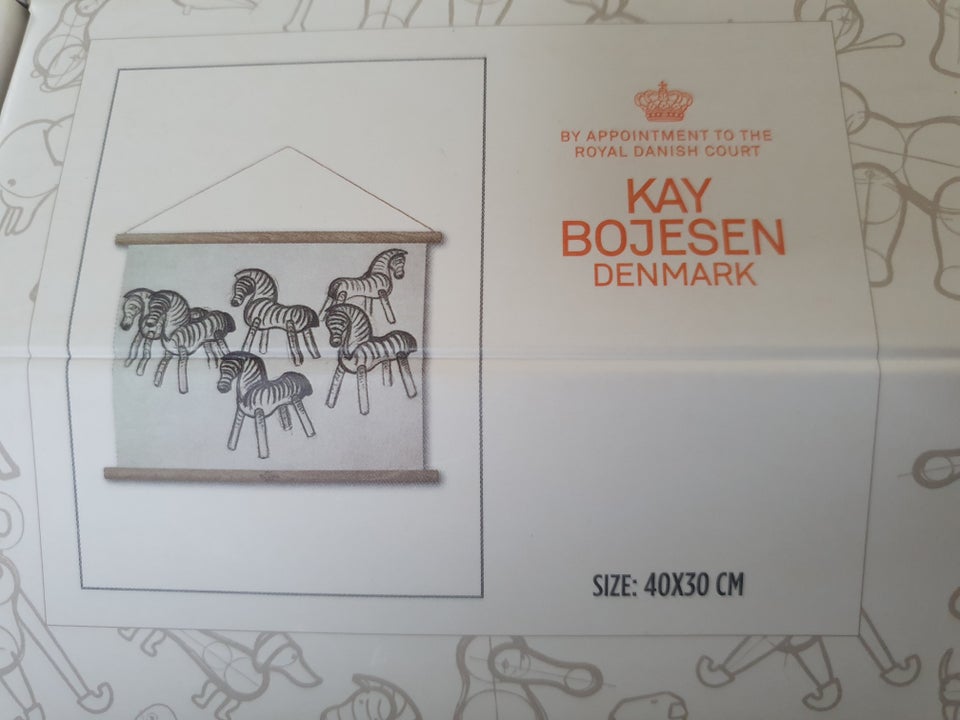 Kay Bojesen Zebra Plakat Kay