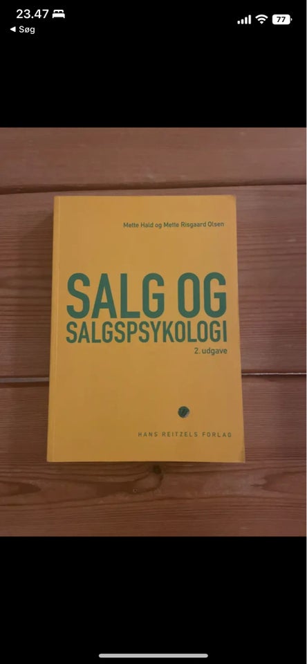 Salg og salgspsykologi 2. Udgave ,