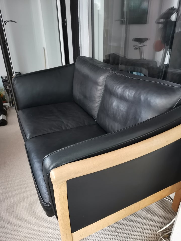 Sofa, læder, 2 pers.