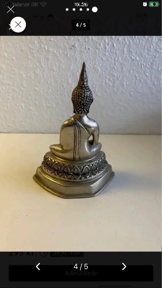 Buddha skulptur i metal