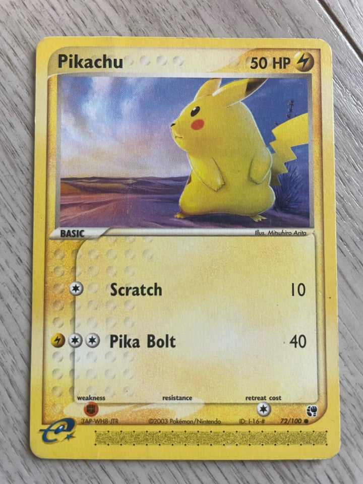 Samlekort, Pokemonkort pikachu