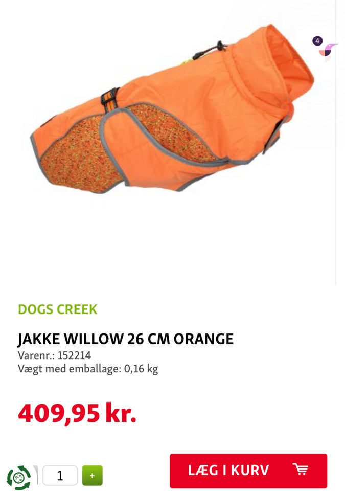 Hundebeklædning, Jakke fra Dogs