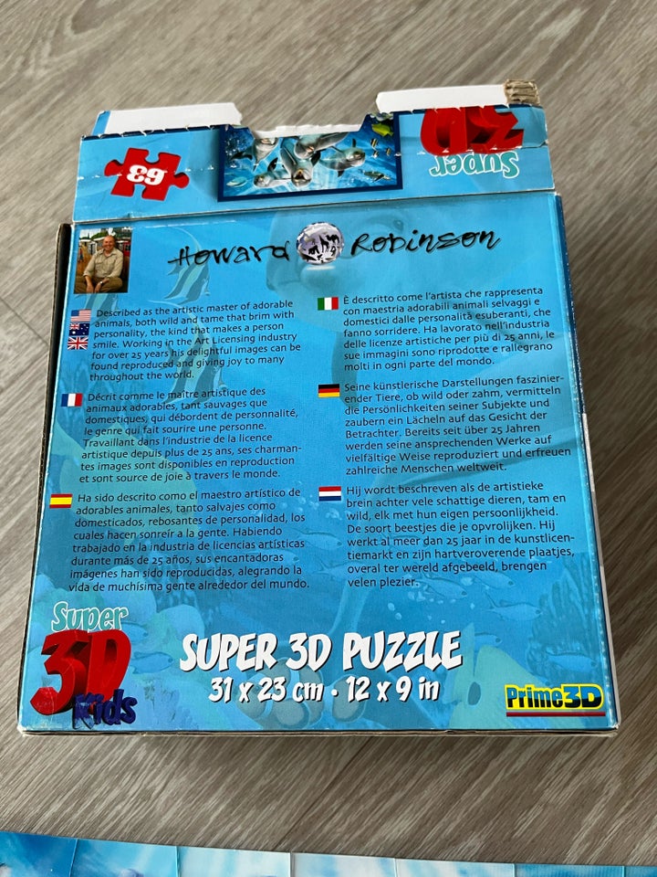 Super 3D puzzle, 3D puslespil,