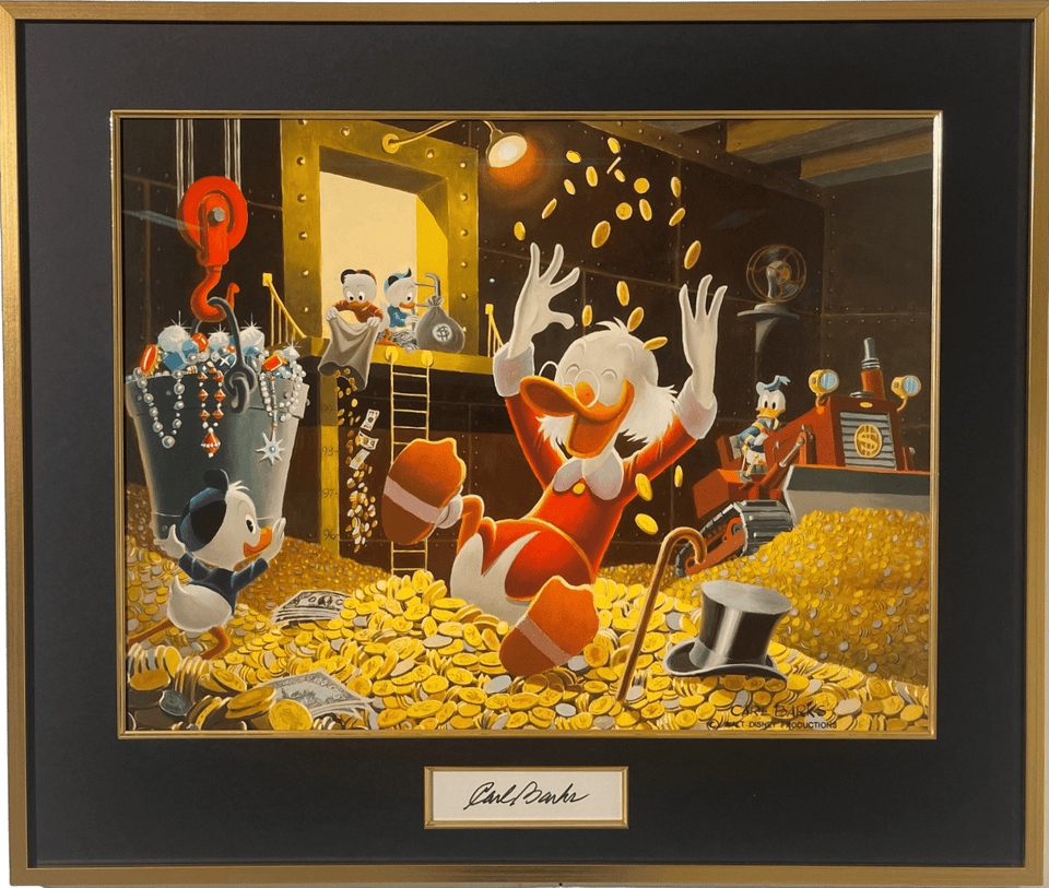 Giclée Carl Barks motiv: A binful