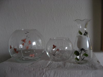 Glas Kuglevaser og høj vase