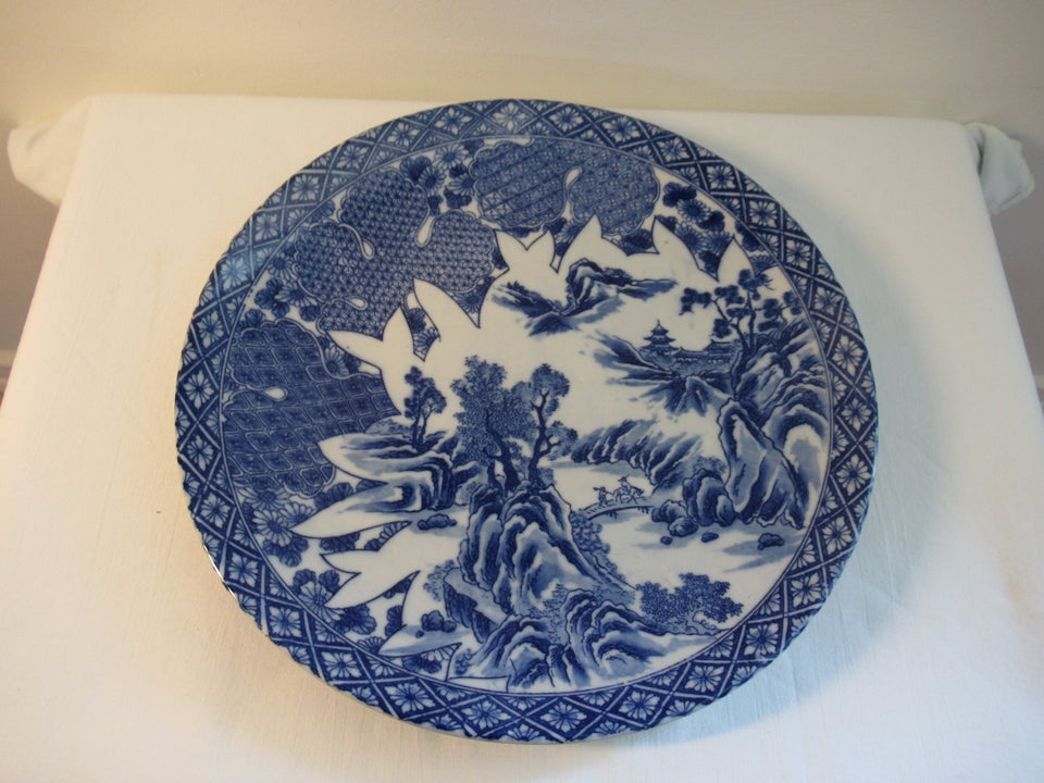 Japansk fad, porcelæn, 120 år gl.