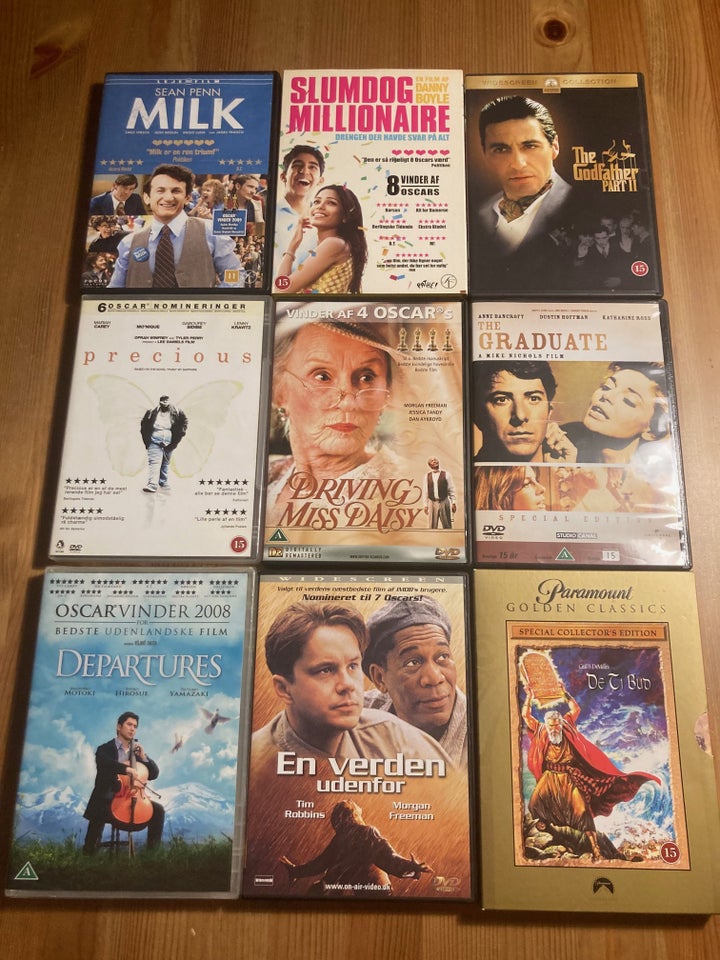 DVD film (diverse Oscar), DVD,