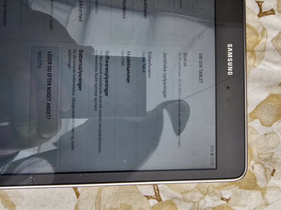 Samsung, Tab a 9.7 model. T550, 16 GB