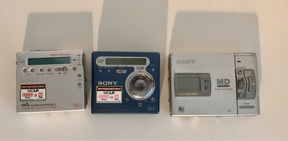 Bærbar minidisc, Sony, MZ